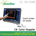 Touch Screen Color Doppler Ultrasound machine for pergnancy C8 model